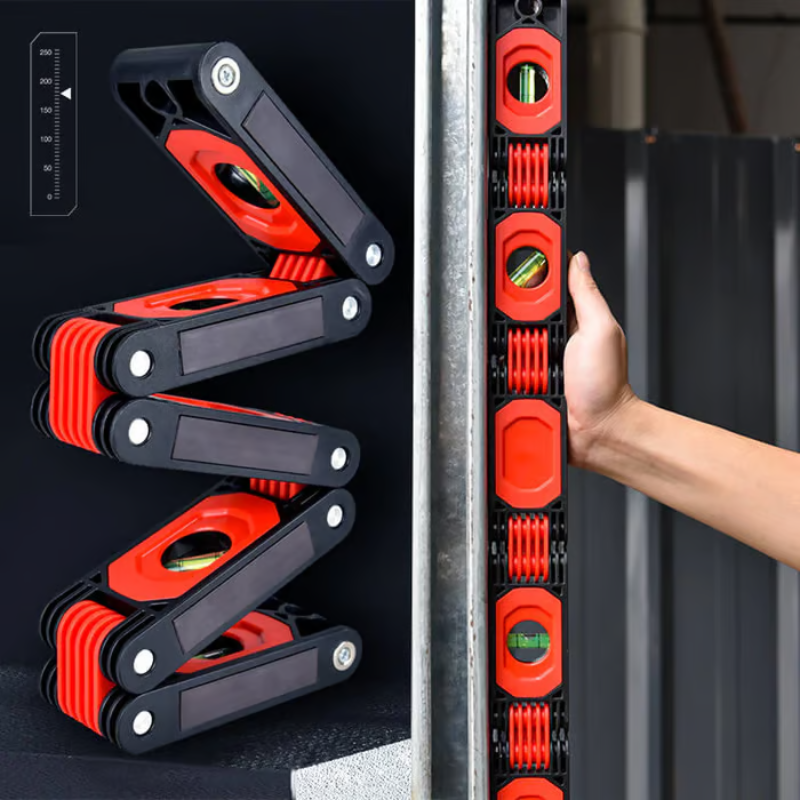 Multi-Function Foldable Spirit Level Ruler