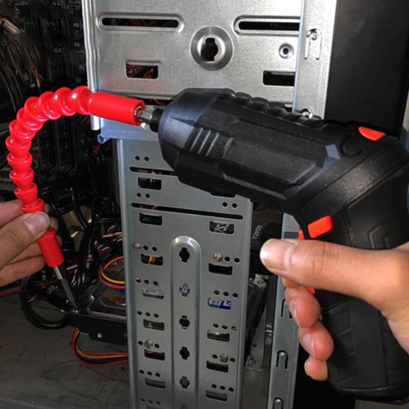 Cordless Rotatable Screwdriver Set - USB Rechargeable Power Tool Kit