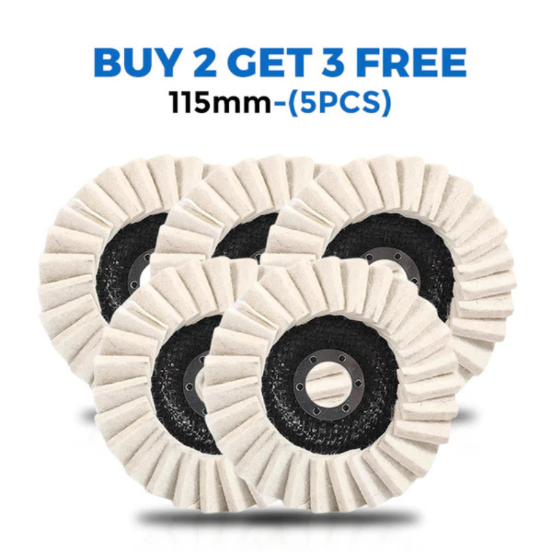 Premium Wool Felt Flap Polishing Disc – High-Gloss Buffing & Finishing Wheel