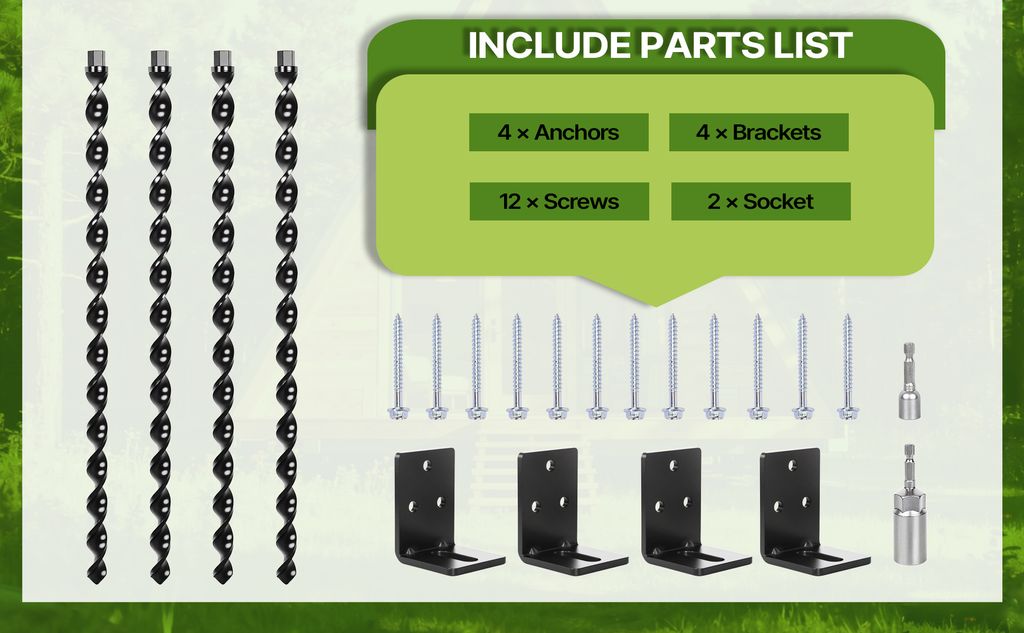 Ultimate Ground Security Anchors (Set of 4)