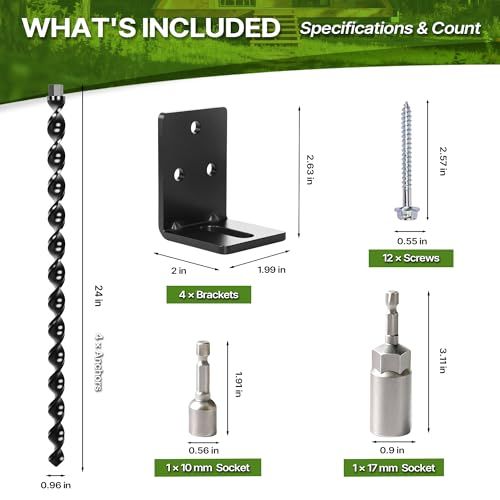 Ultimate Ground Security Anchors (Set of 4)